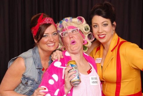 Night of Mystery | Trailer Parking it for Party of the Month! January 2018 a group of women posing for a photo