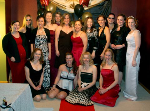 Night of Mystery | Last-Minute Hosting Tips a group of women posing for a photo