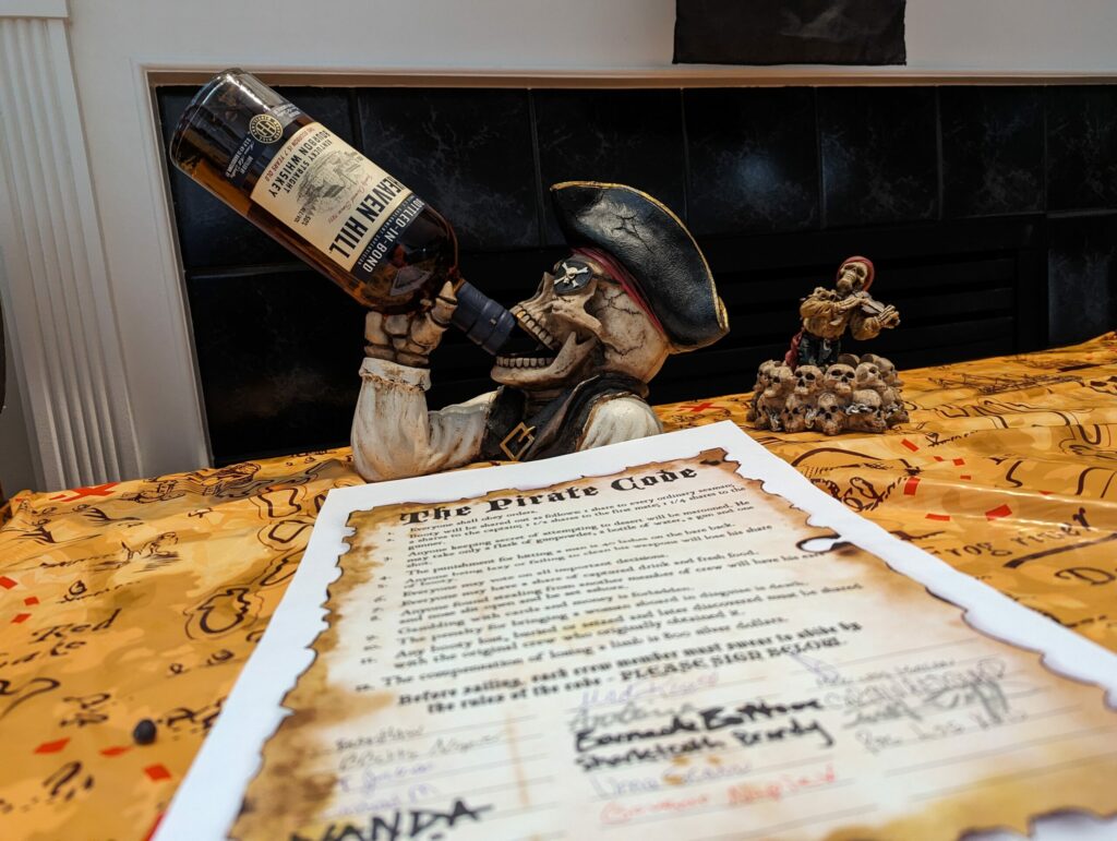 Night of Mystery | August Mayhem: A Swashbuckling Success with Murder Among the Mateys at Tiffany’s! POM 08/24