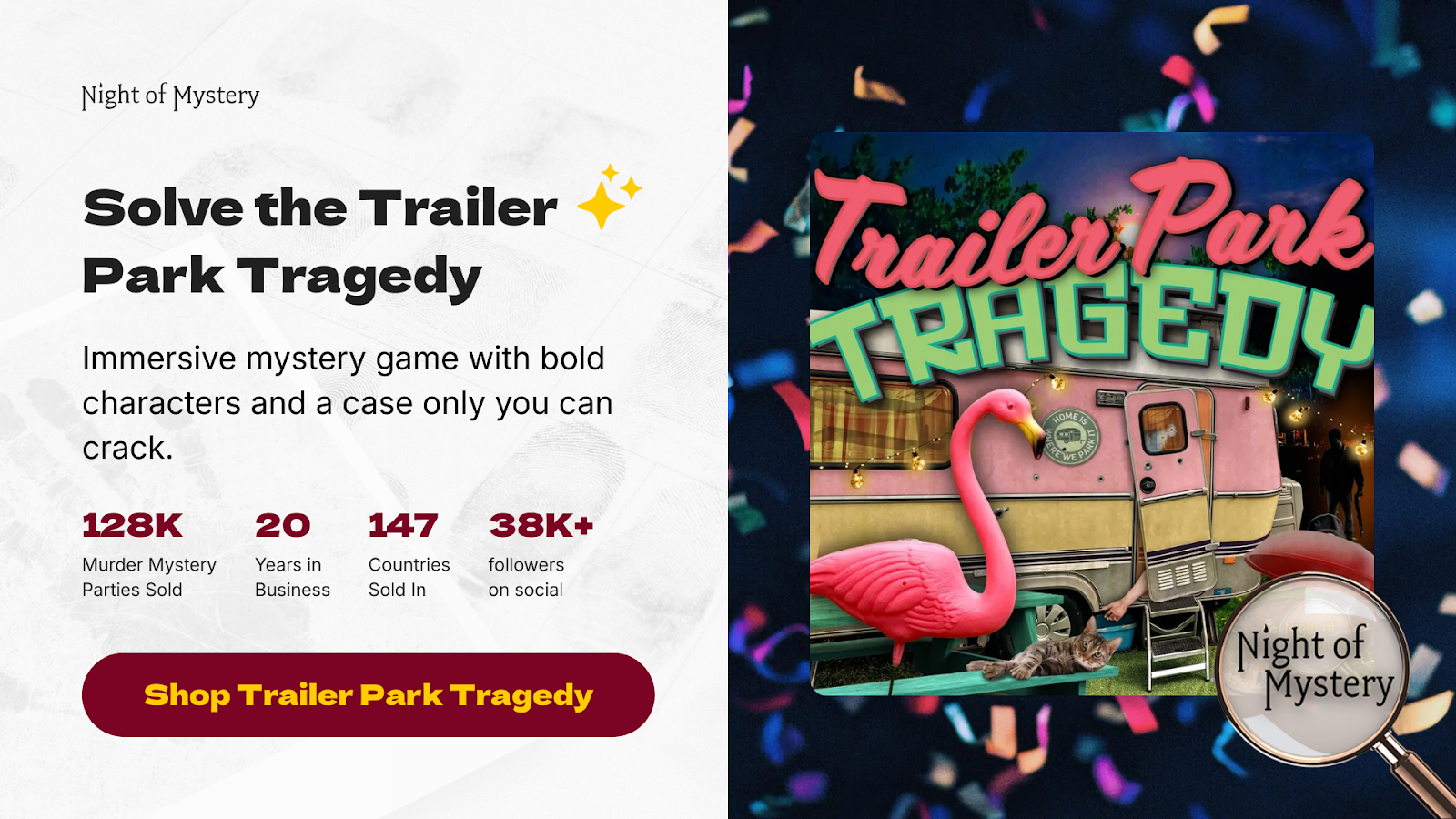 Night of Mystery | Matey Meaning | What It Means + How To Use It Like A Pirate Trailer Park Tragedy Murder Mystery Party Ideas